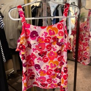 CAbi #5602 Footloose Floral Tank Top, S